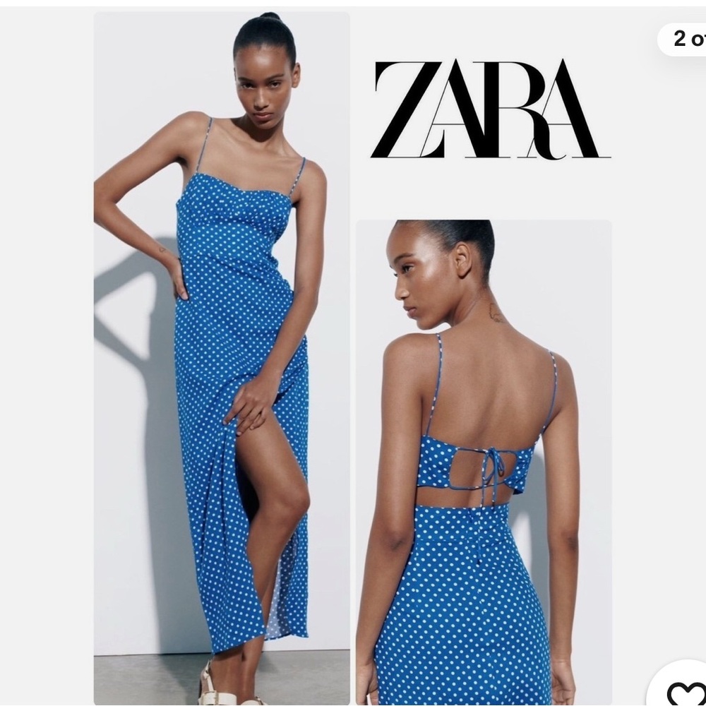 ZARA | LINEN BLEND | CORSETRY-INSPIRED DRESS